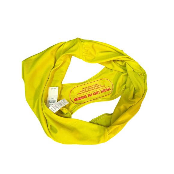 NWT, Women, Aerie, High Cut Cheeky Bikini Bottom, Yellow, Sz L - Picture 6 of 6